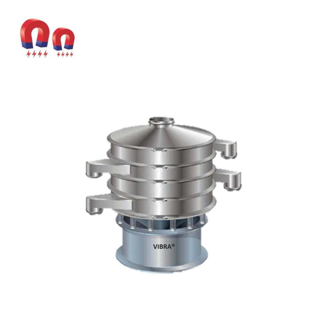 Stainless steel vibrating sifter machine.